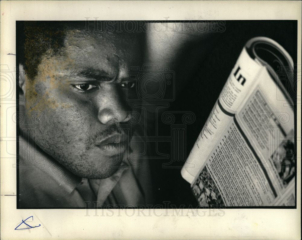 1988 Press Photo Jamie Morris U-M running back - Historic Images