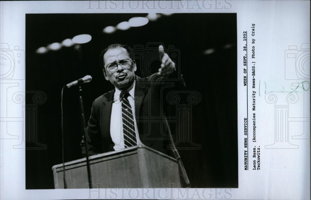 1992 Press Photo Leon Bass - Historic Images