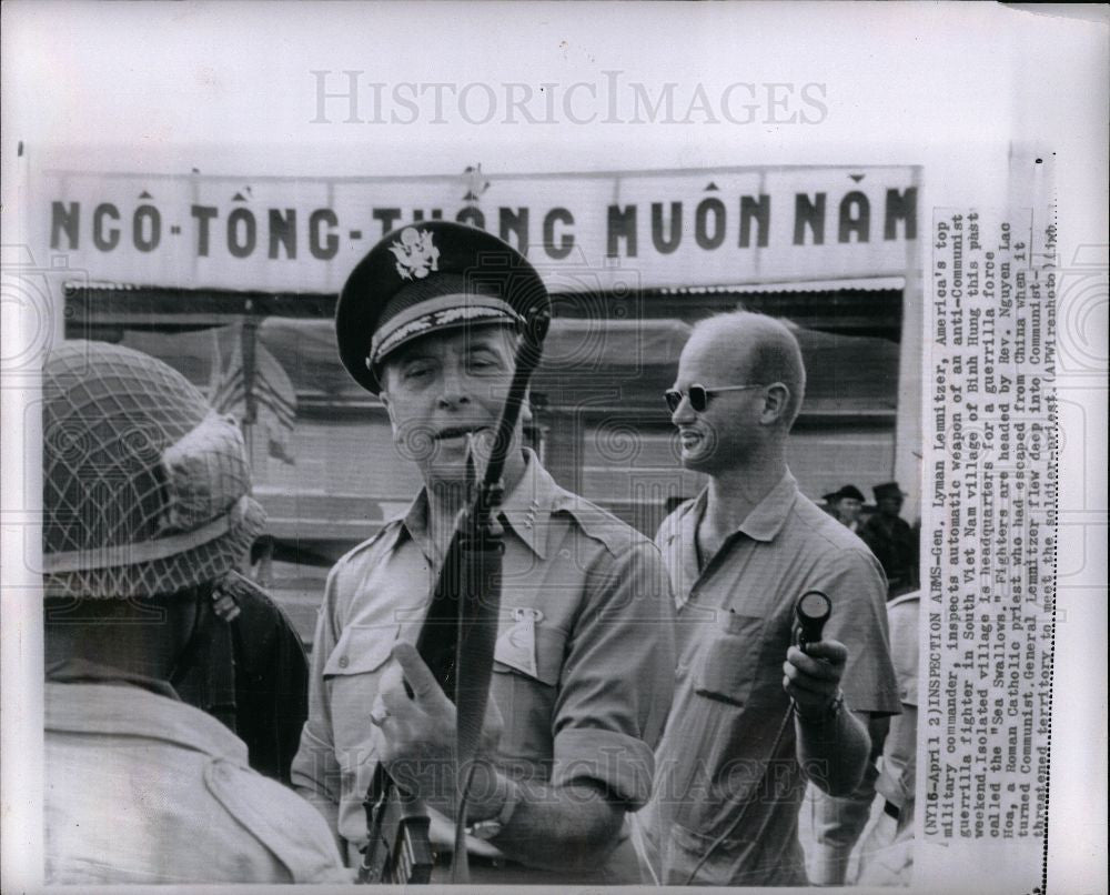 1962 Press Photo Gen. Lyman Lemnitzer, Americas top - Historic Images