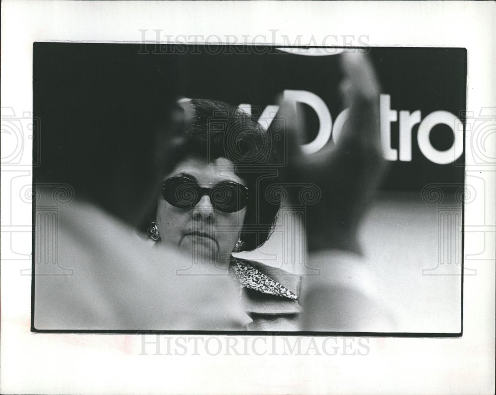 1976 Press Photo Edgecomb Drane meeting crime - Historic Images
