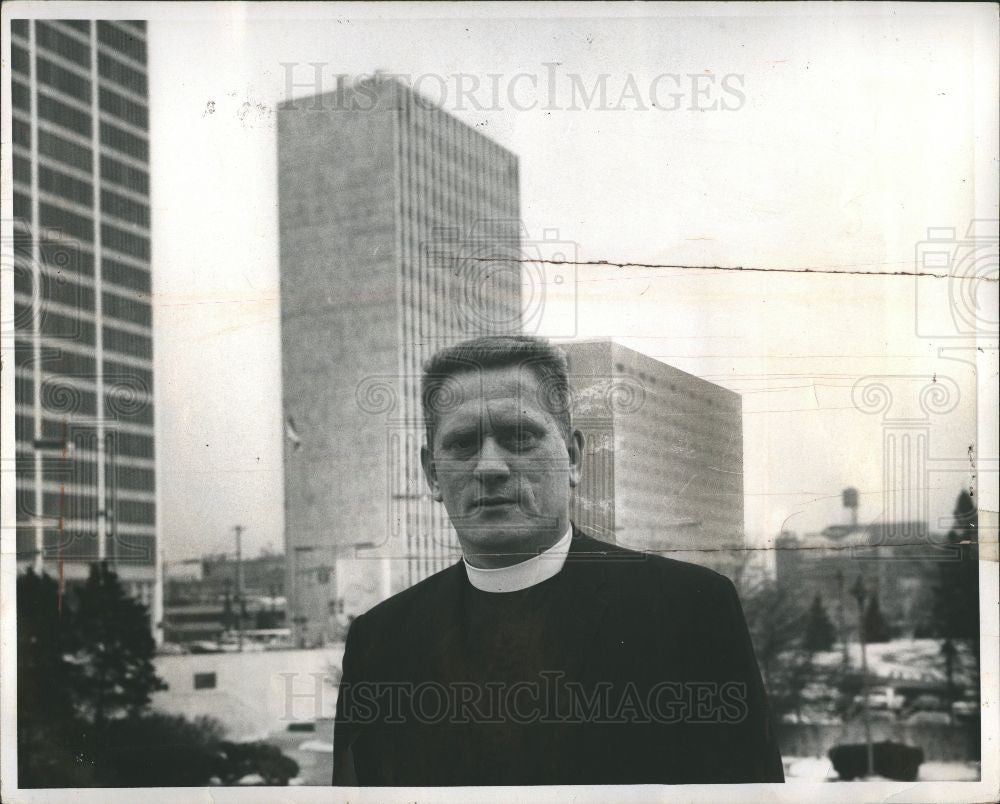 1967 Press Photo Pastor Eberhard Politics vip friends - Historic Images