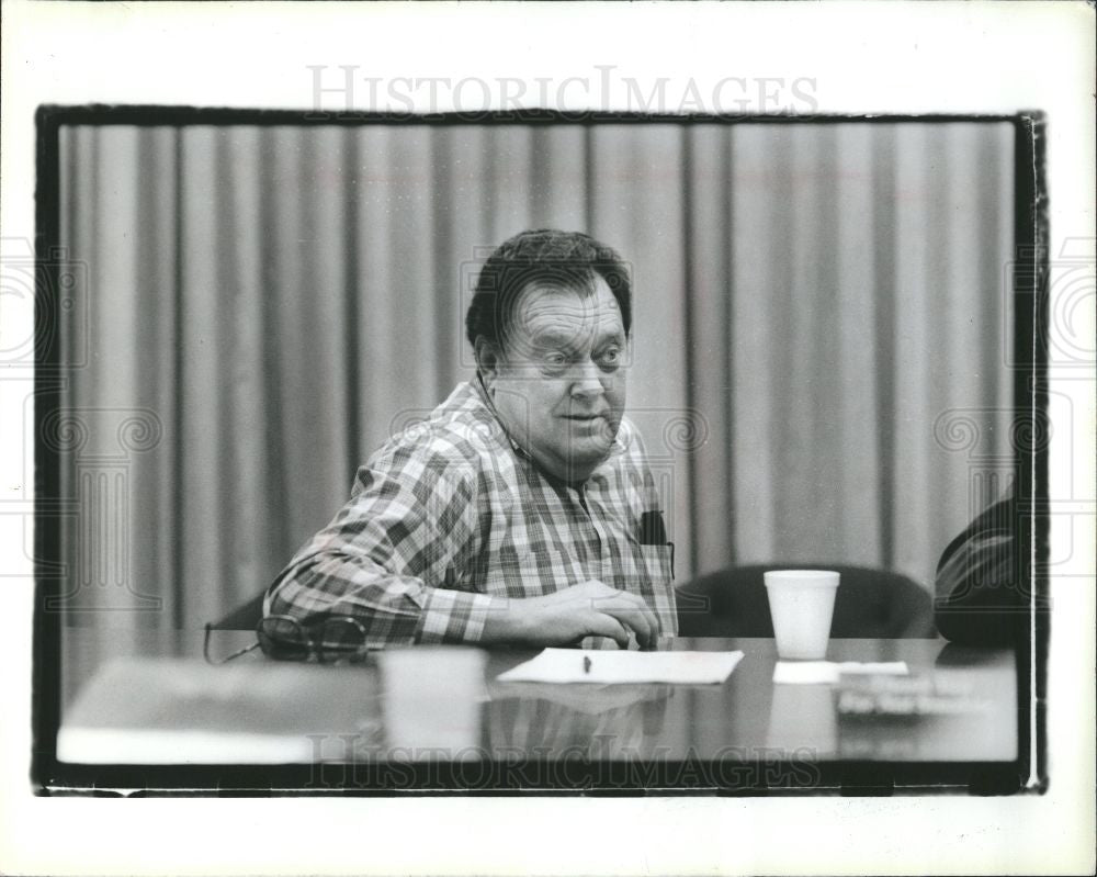 1989 Press Photo President UAW Local 326 James Hale - Historic Images