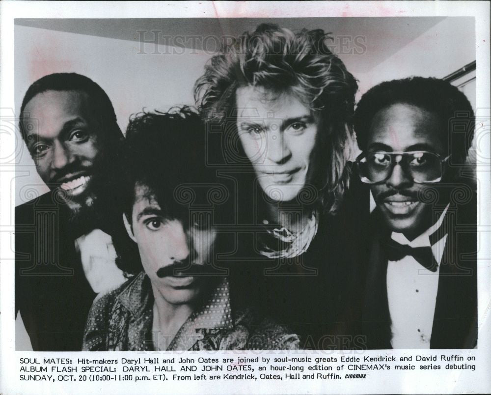 1986 Press Photo Daryll Hall Singer Hall & Oates - Historic Images