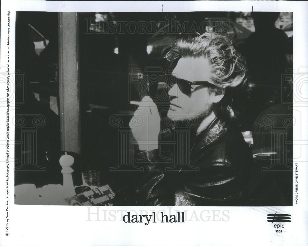 1993 Press Photo Daryl Hall singer keyboardist singer - Historic Images