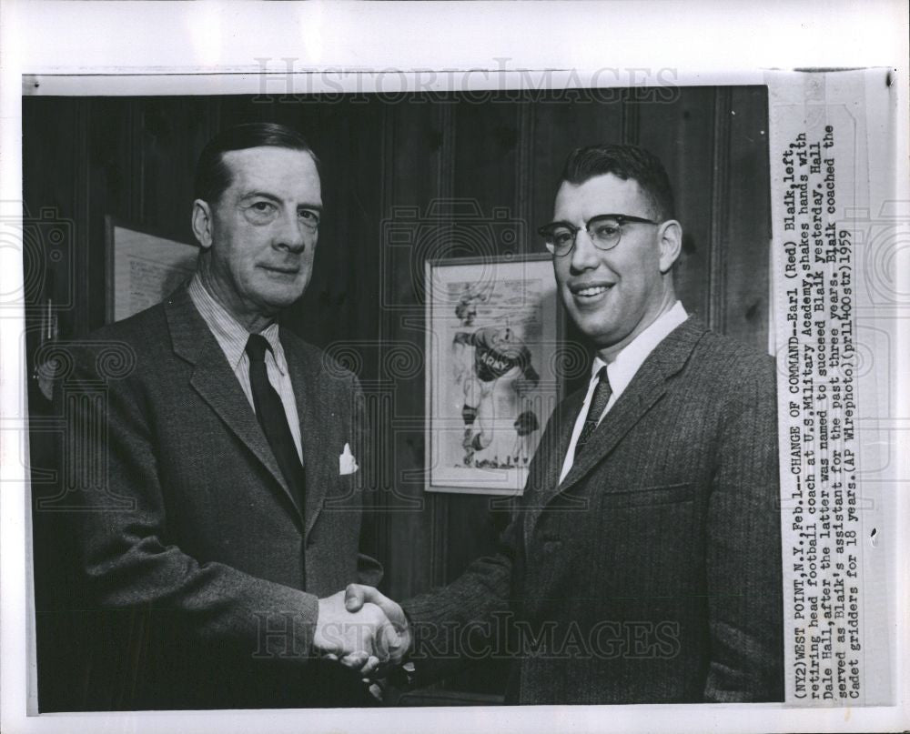 1959 Press Photo Earl Blaik Football America Coach - Historic Images