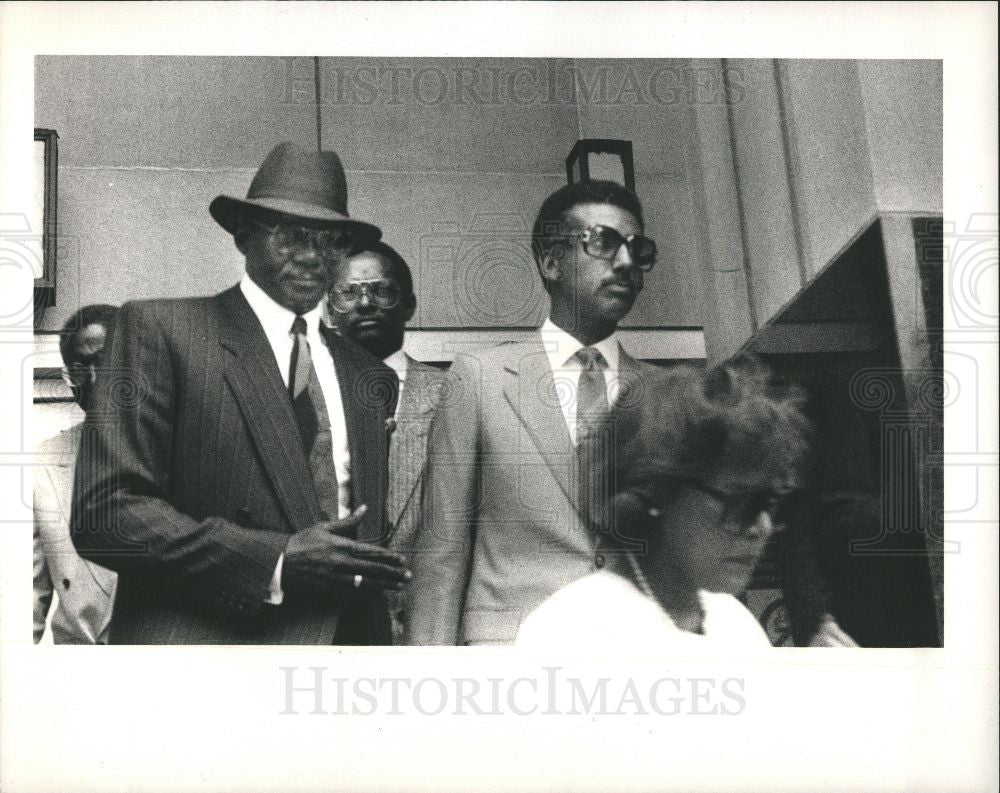 1988 Press Photo Detroit Judge William Haley Jr. - Historic Images