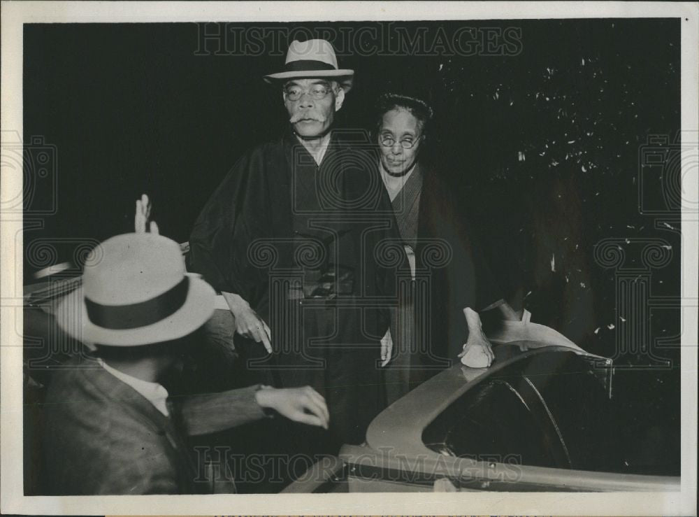 1931 Press Photo Japan Ex-Premier Yuko Hamaguchi & Wife - Historic Images