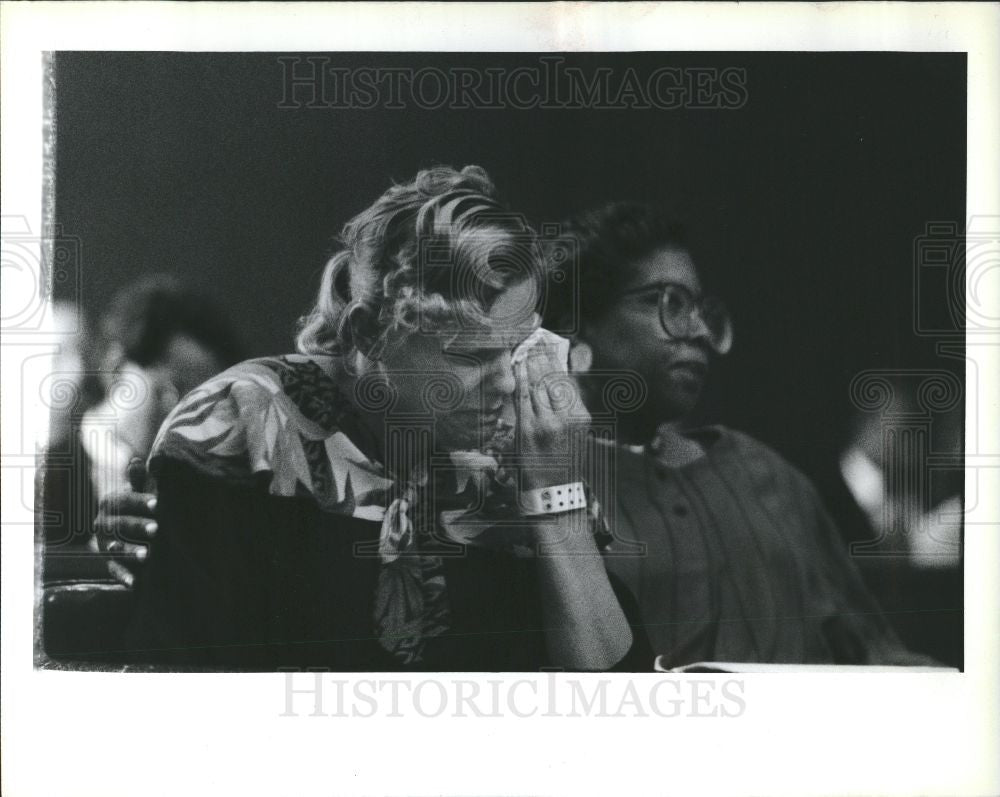 1989 Press Photo Susan Barbier Kimberly Reed - Historic Images