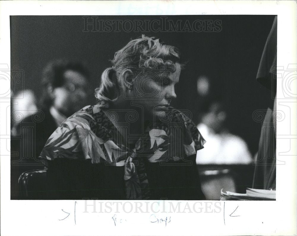 1989 Press Photo Susan Barbier drug rape sentencing - Historic Images