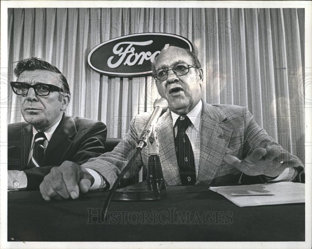 1976 Press Photo Ken Bannon strike Ford Motor Company - Historic Images