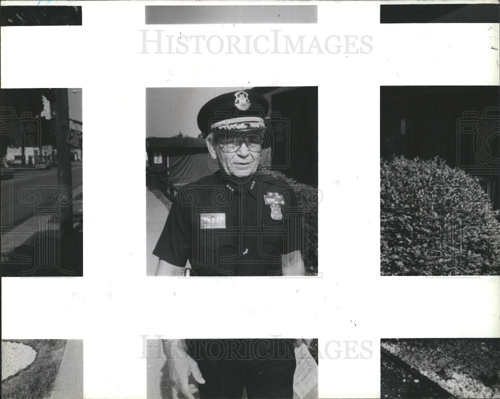 1988 Press Photo James Bannon Detroit Police Deputy - Historic Images