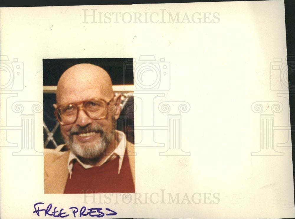 1987 Press Photo Don Ball dies Detroit heart attack - Historic Images