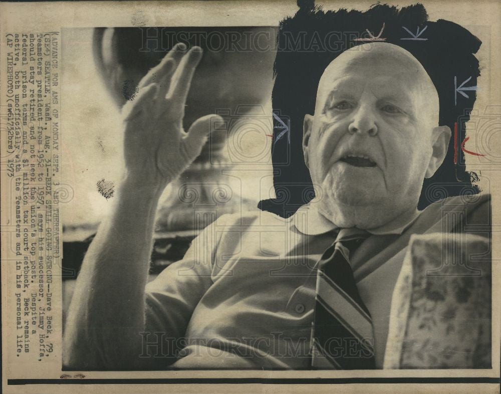 1975 Press Photo Dave Beck - Historic Images