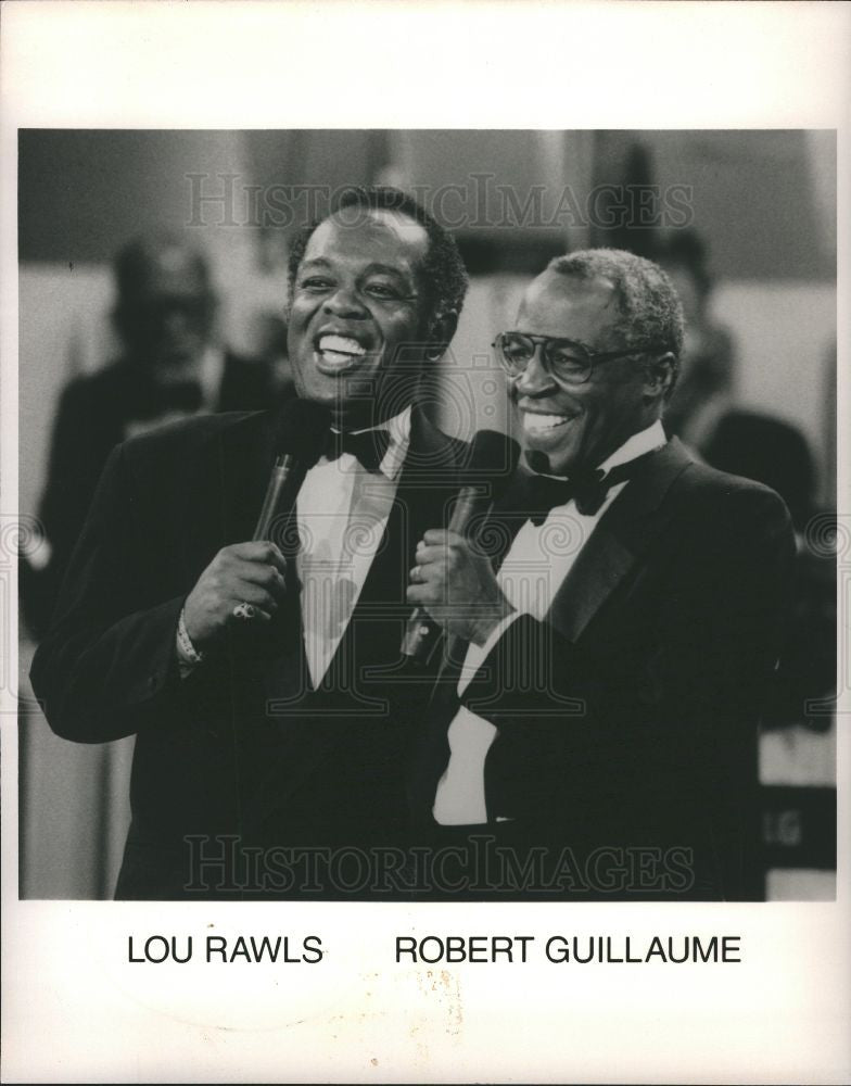 1993 Press Photo Lou Rawls Robert Guillame - Historic Images