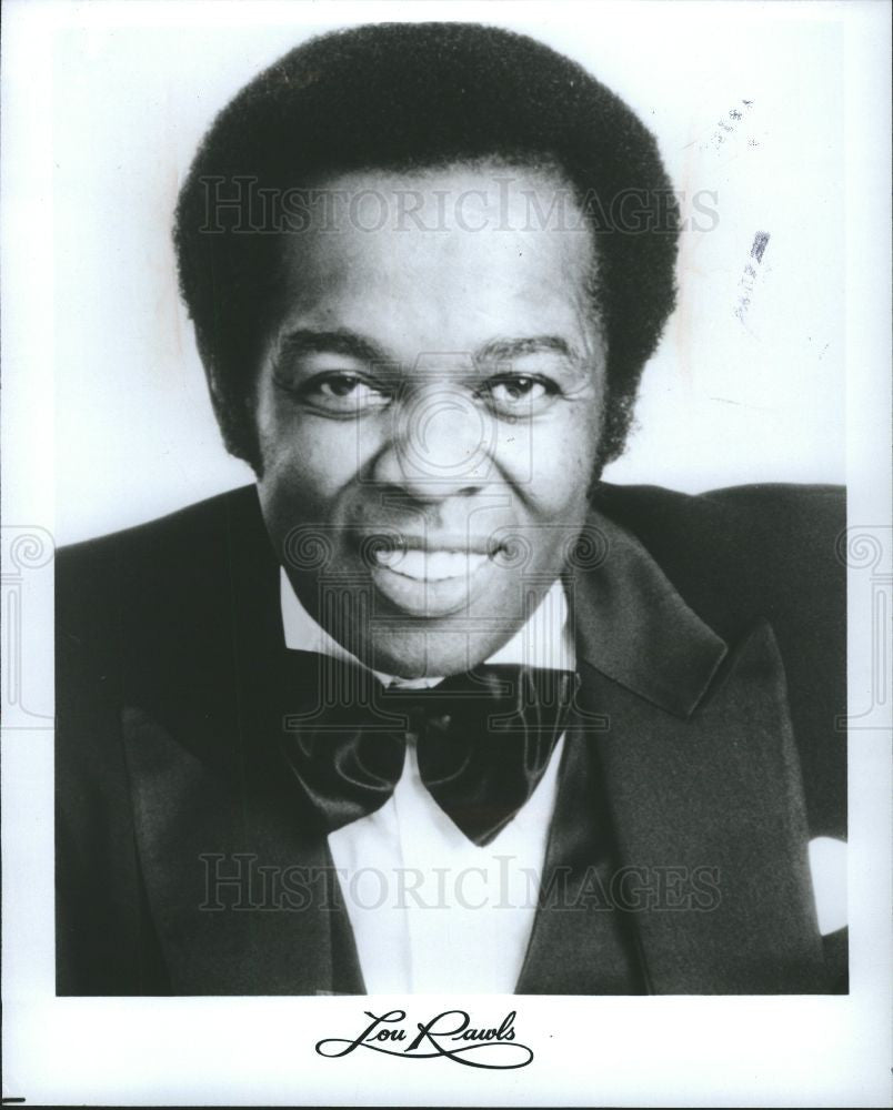 1983 Press Photo Lou Rawls American Singer Actor - Historic Images