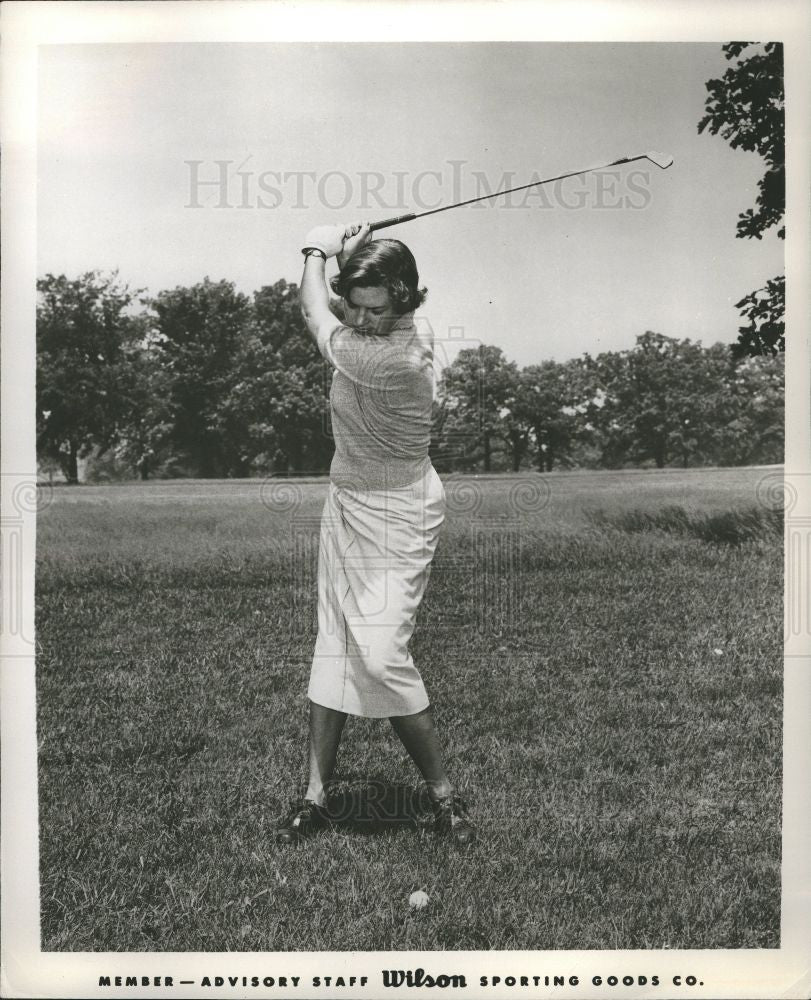 Press Photo Betsy Rawls professional golfer LPGA - Historic Images