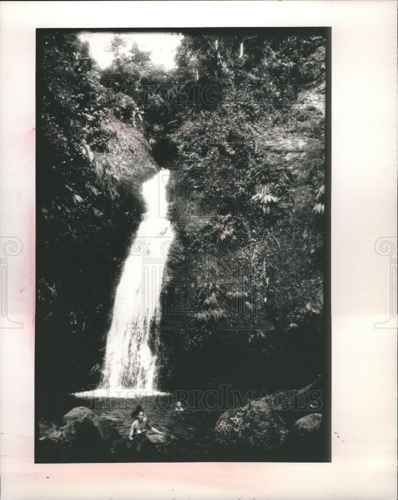 1988 Press Photo grenada,concord falls,st, john,tourist - Historic Images