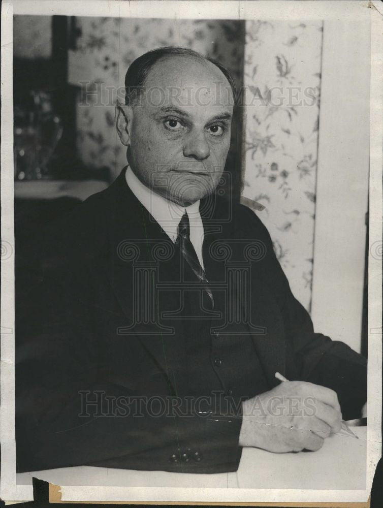 1933 Press Photo Alexander Joseph Groesbeck - Historic Images