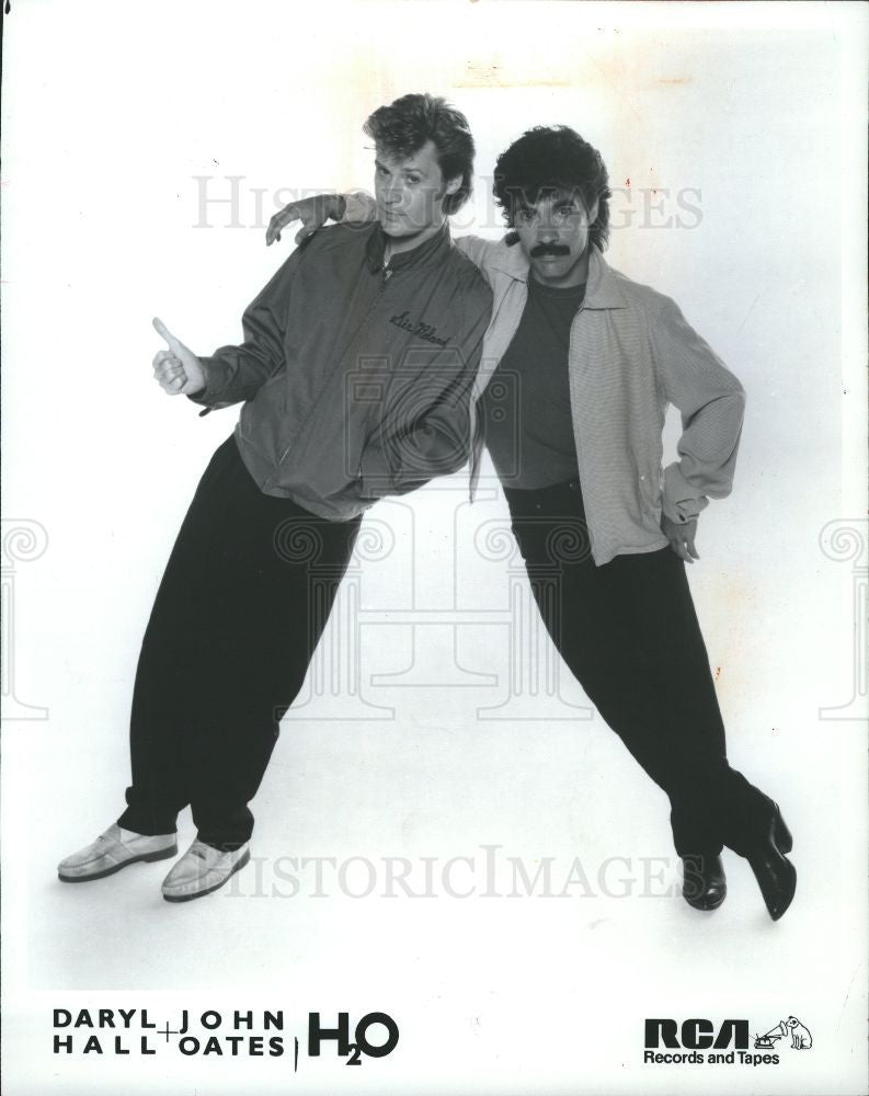 1985 Press Photo Daryl Hall John Oates American duo - Historic Images