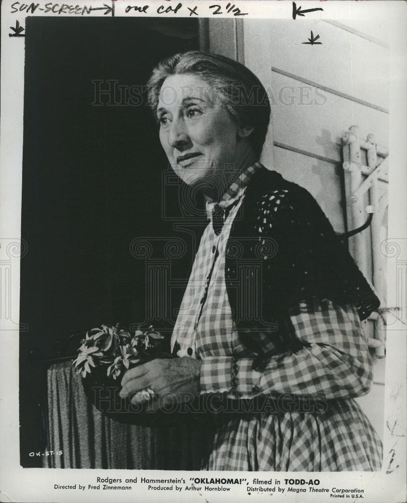 1956 Press Photo Charlotte Greenwood Actress Dancer - Historic Images