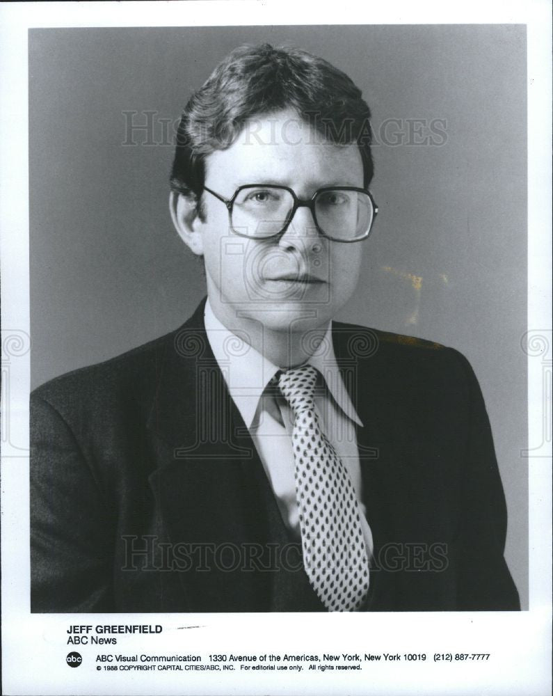 1993 Press Photo Jeff Greenfield tv  journalist author - Historic Images