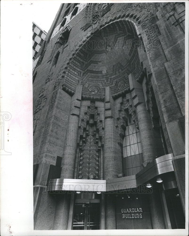 1975 Press Photo Guardian Building Pewabic Tile Detroit - Historic Images