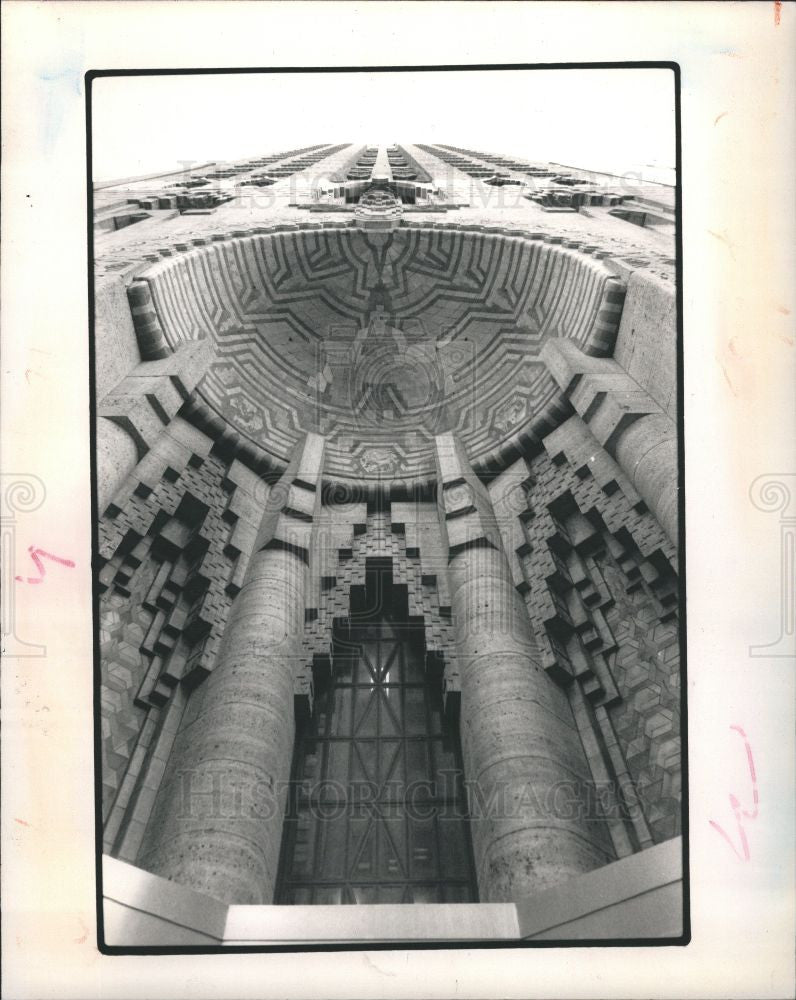 1989 Press Photo Guardian Building Detroit Micigan - Historic Images