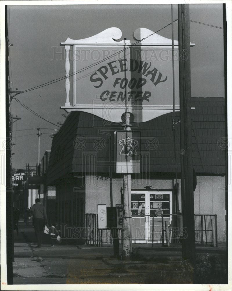 1991 Press Photo grocery gap Speedway Food Center - Historic Images