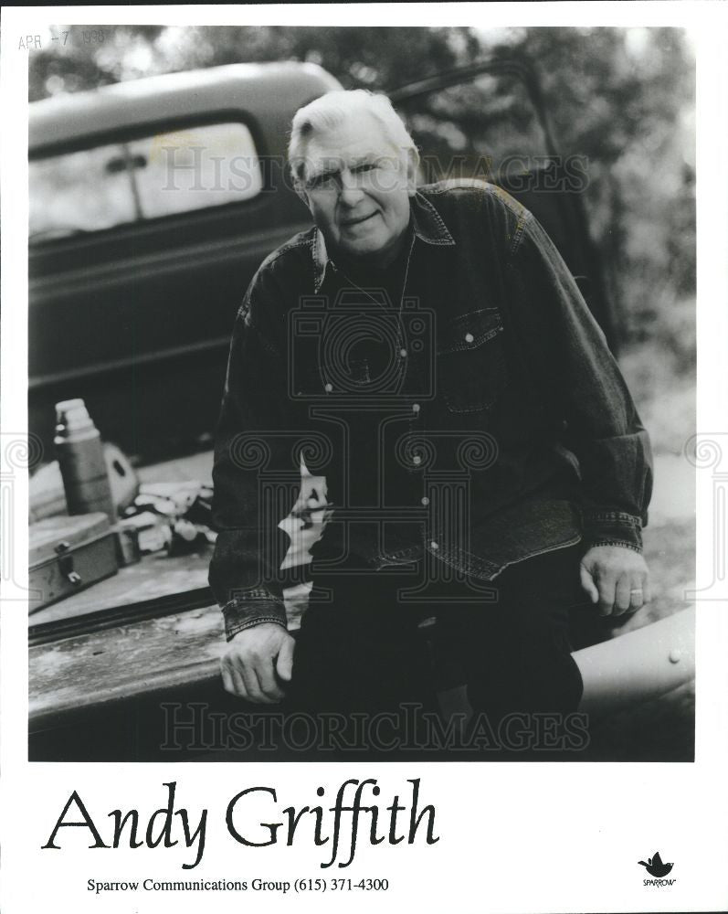 Press Photo Andy Griffith gospel singer actor star - Historic Images