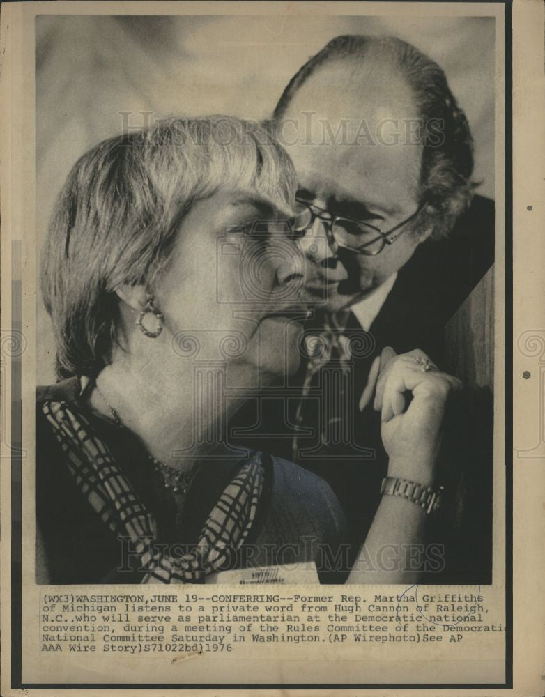 1976 Press Photo Martha Griffiths lawyer and judge - Historic Images