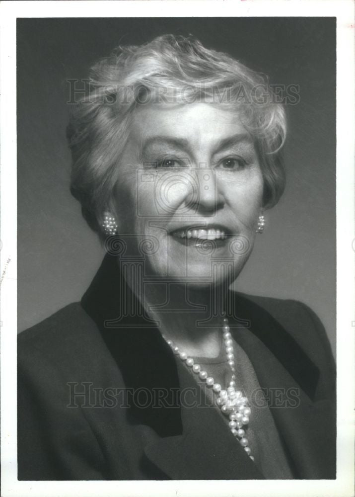 1990 Press Photo Martha Griffiths Lt Governor Michigan - Historic Images