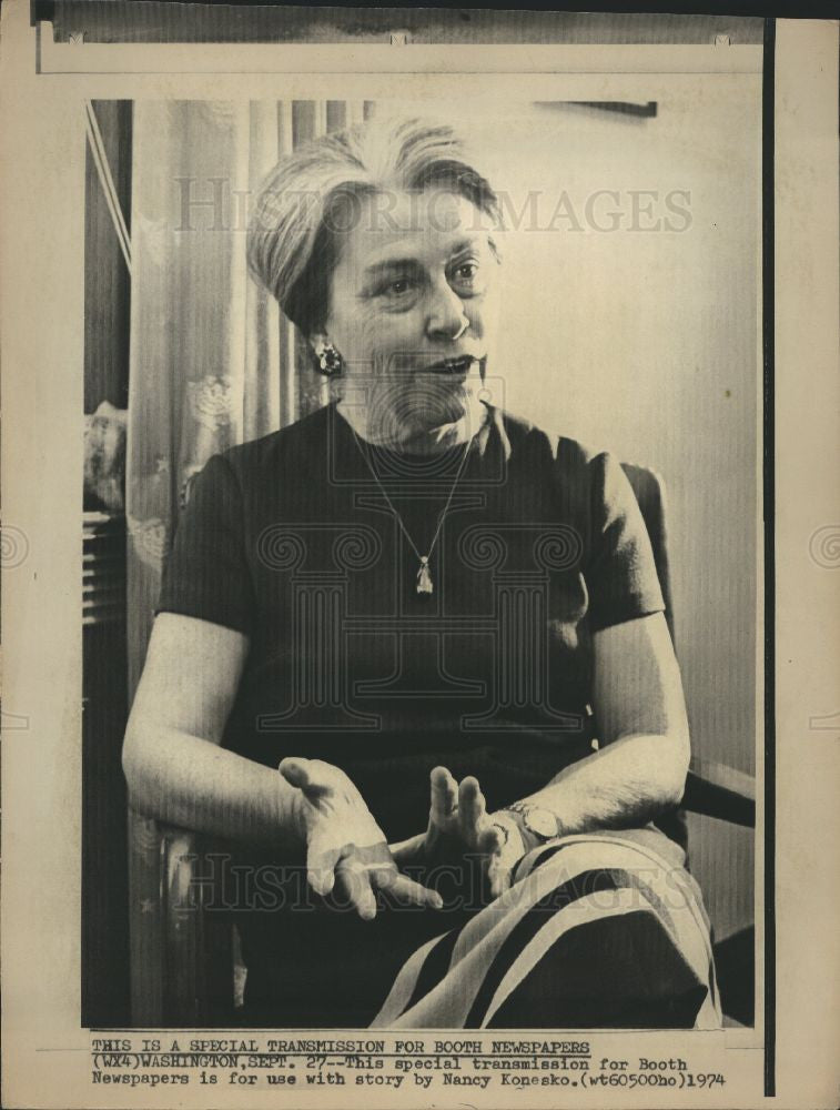 1974 Press Photo Martha Griffiths Congress legislator - Historic Images