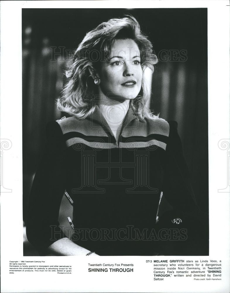 1994 Press Photo Shining through melanie griffith - Historic Images