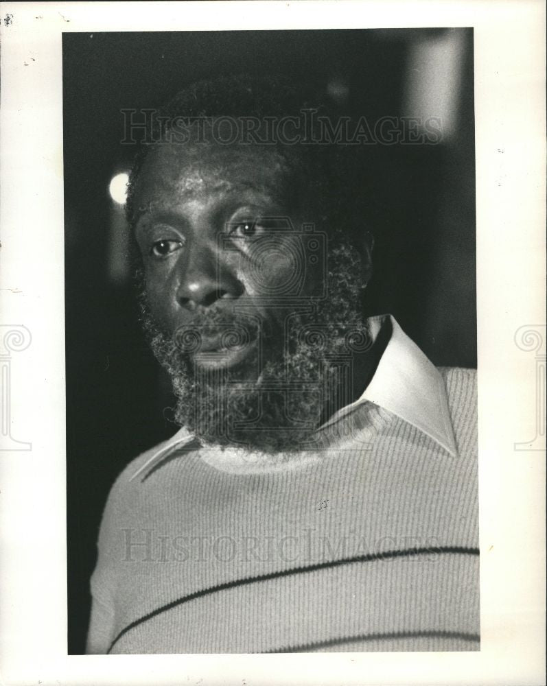 1984 Press Photo Dick Gregory Comedian - Historic Images