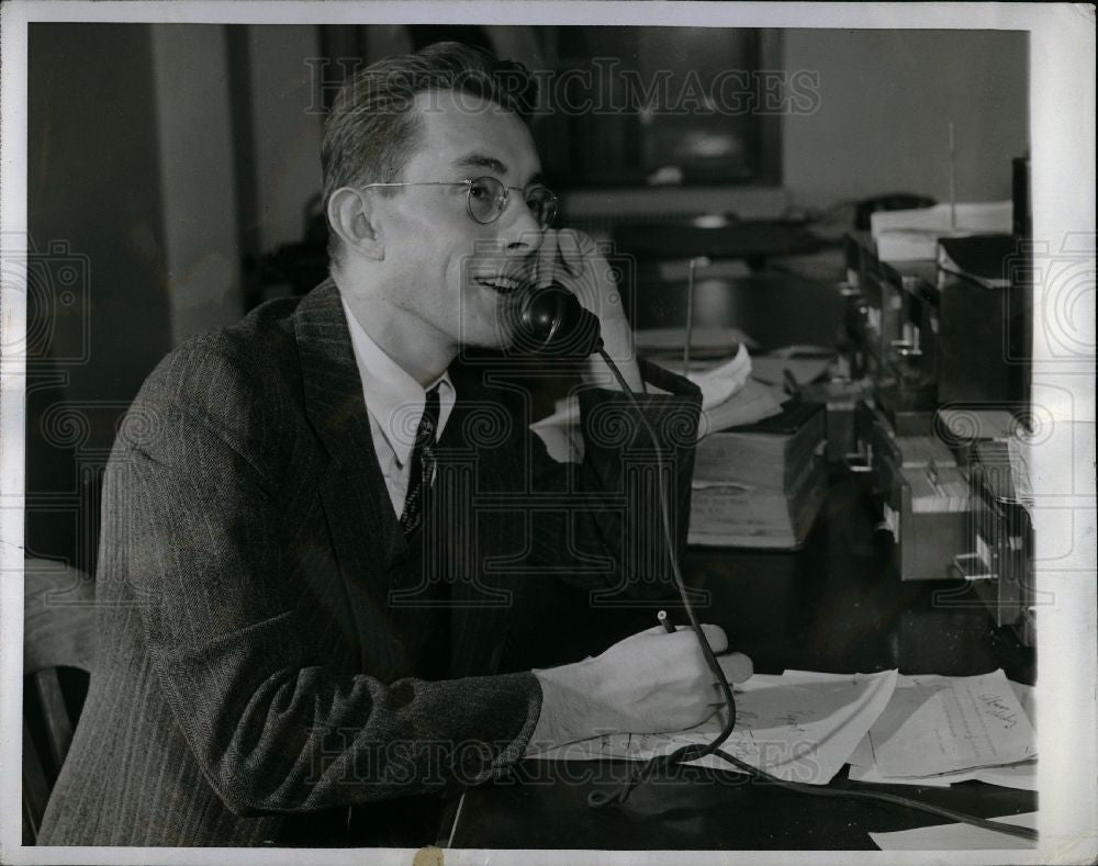 1979 Press Photo John Moroso Detroit editor Press edito - Historic Images