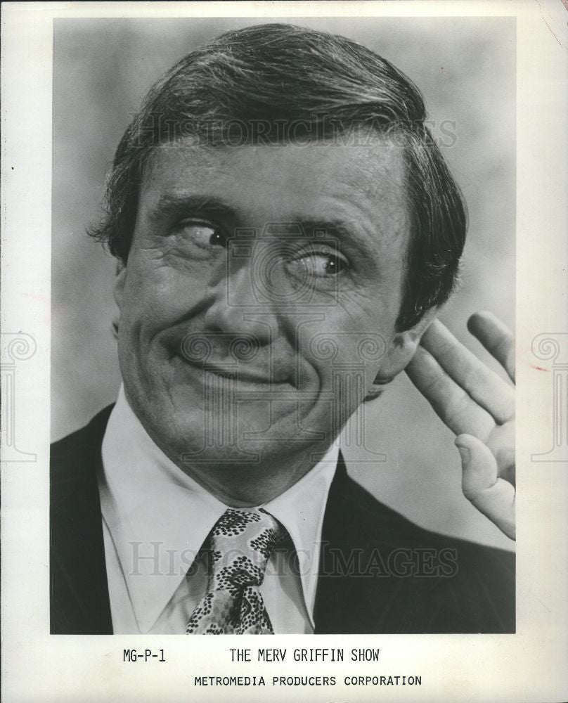 Press Photo Mervyn Edward Merv Griffin - Historic Images