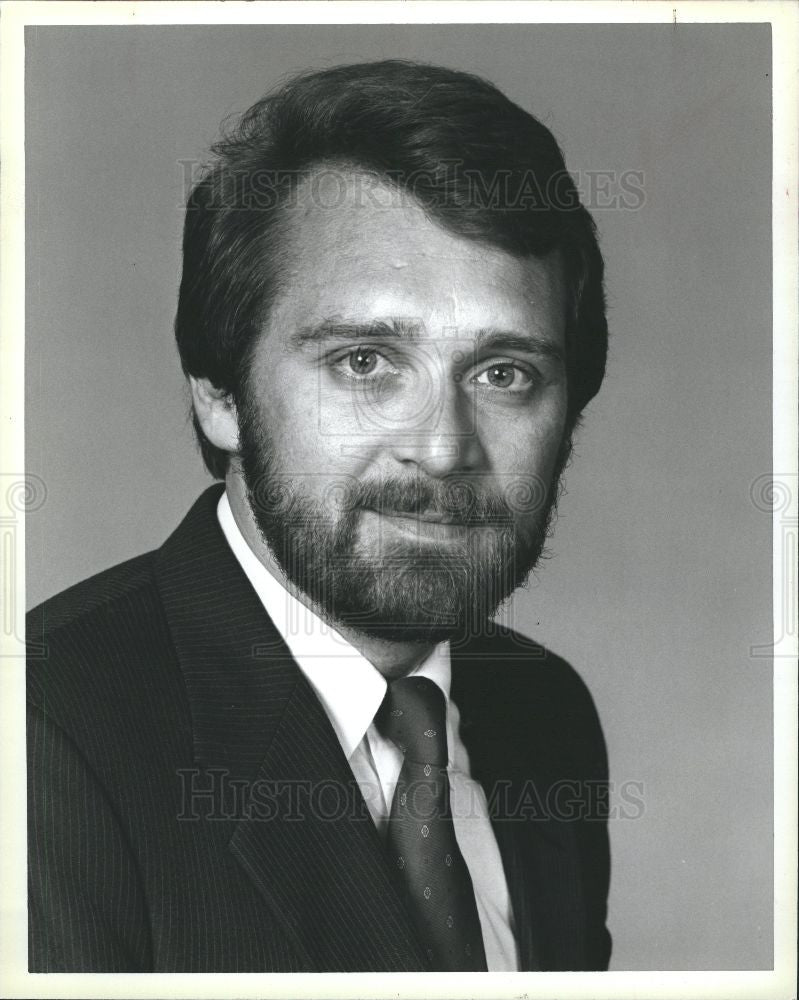 1987 Press Photo Thomas Griesdorn VP and GM, WXYZ-TV - Historic Images