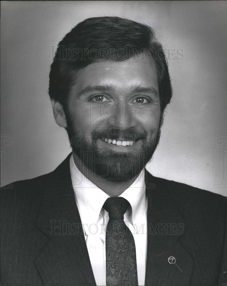 1991 Press Photo Tom Griesdorn President manager WBNS - Historic Images