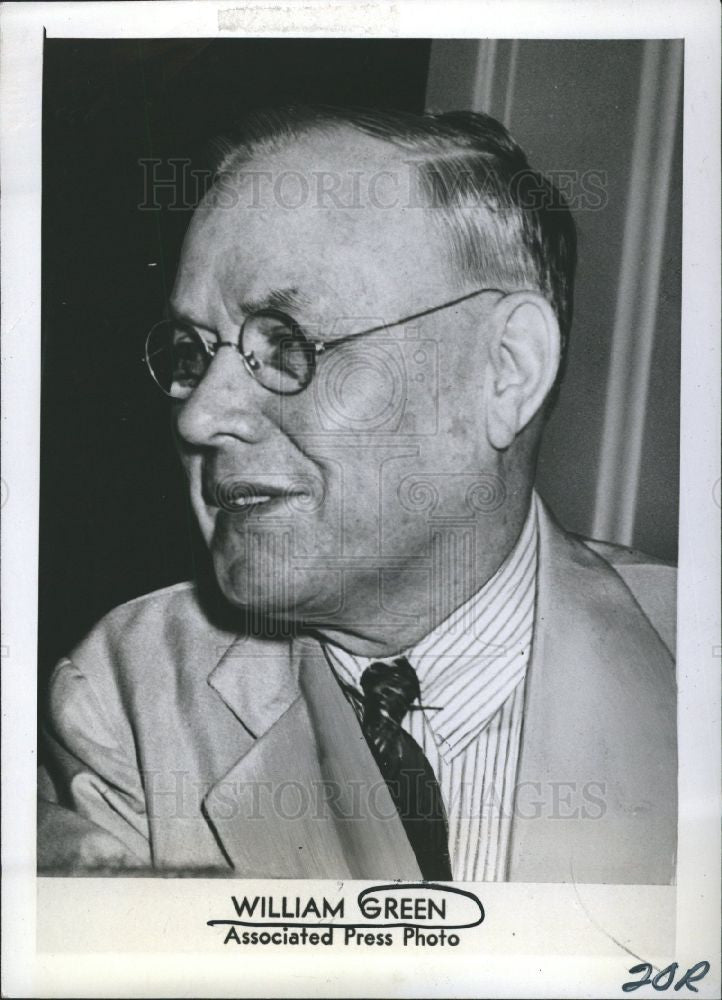 1941 Press Photo William Green - Historic Images