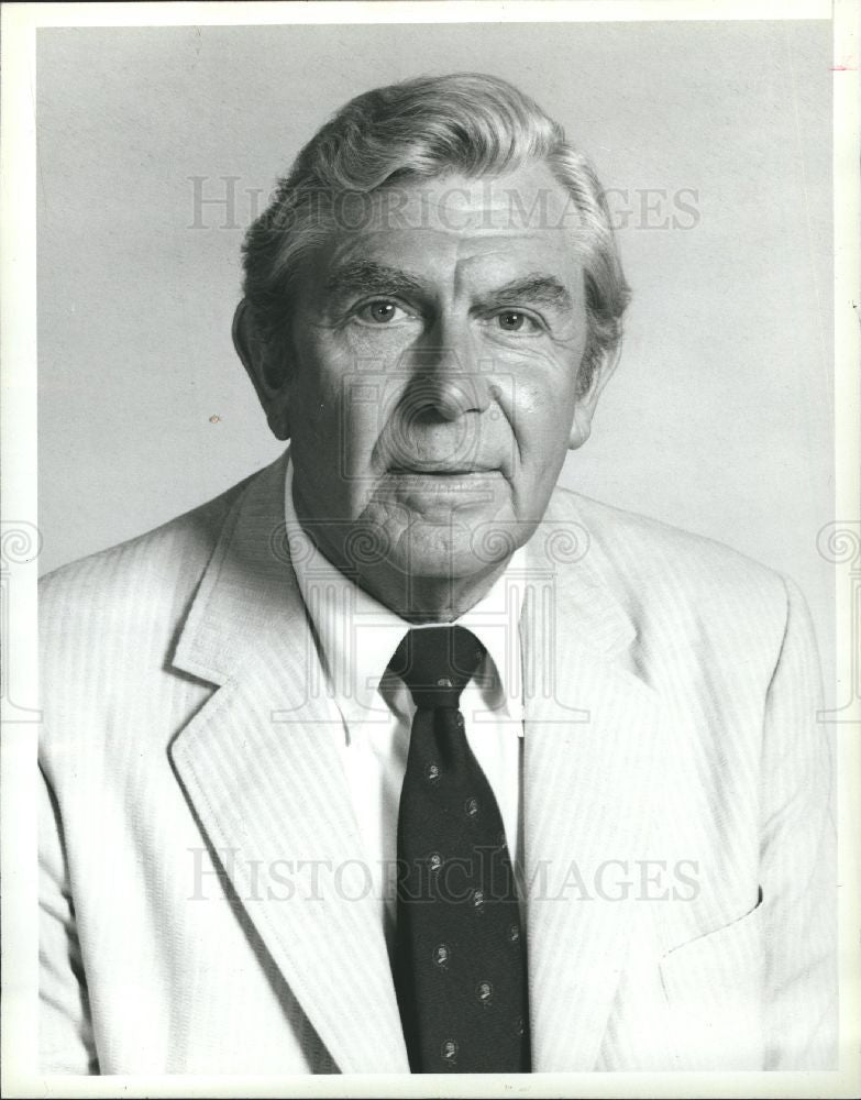 1987 Press Photo Andy Griffith actor director producer - Historic Images