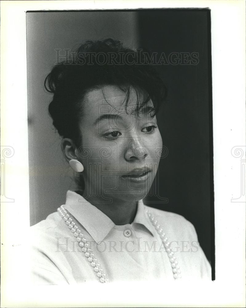1986 Press Photo Vivian Griffin U of M Sex Kitten Label - Historic Images