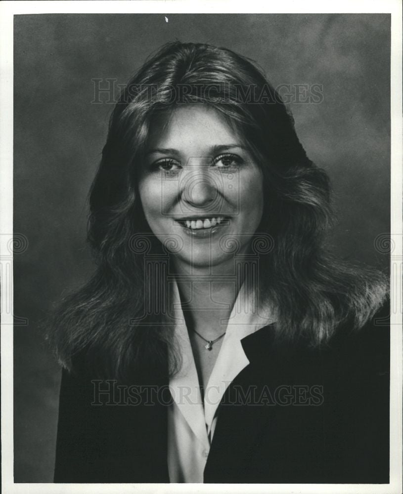1984 Press Photo Vicki Griffin WDIV TV Weather Detroit - Historic Images
