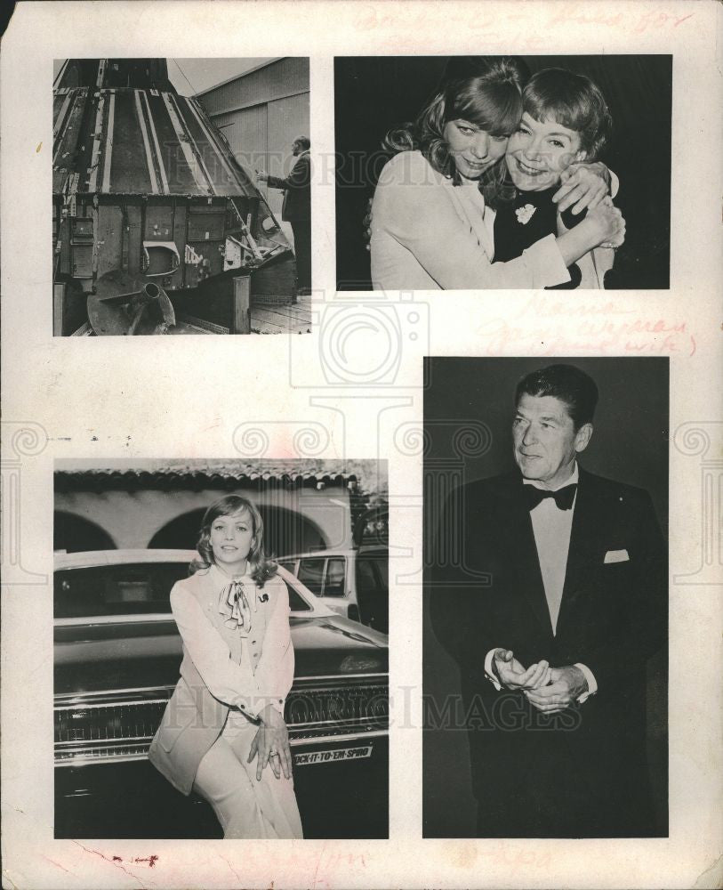 1970 Press Photo Ronald Reagan Maureen - Historic Images