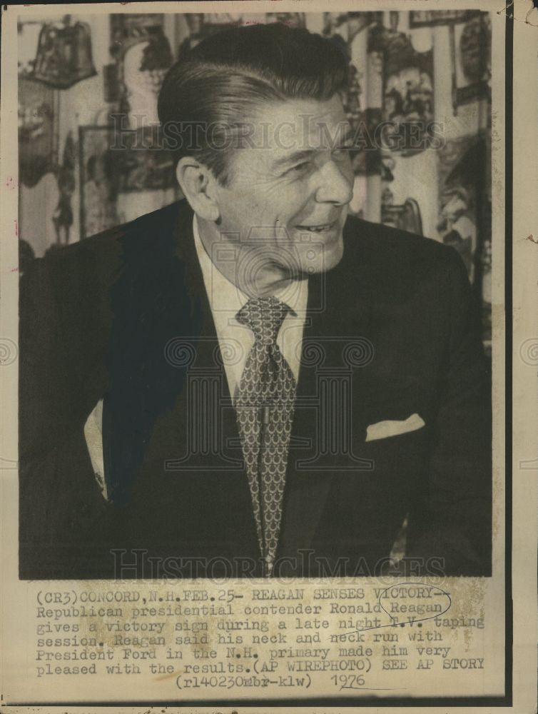 1976 Press Photo Ronald Reagan - Historic Images