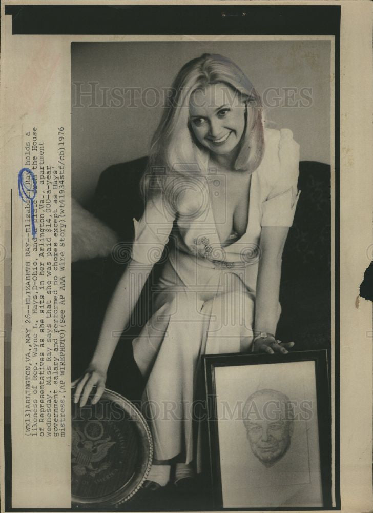 1976 Press Photo Elizabeth Ray miss virginia - Historic Images