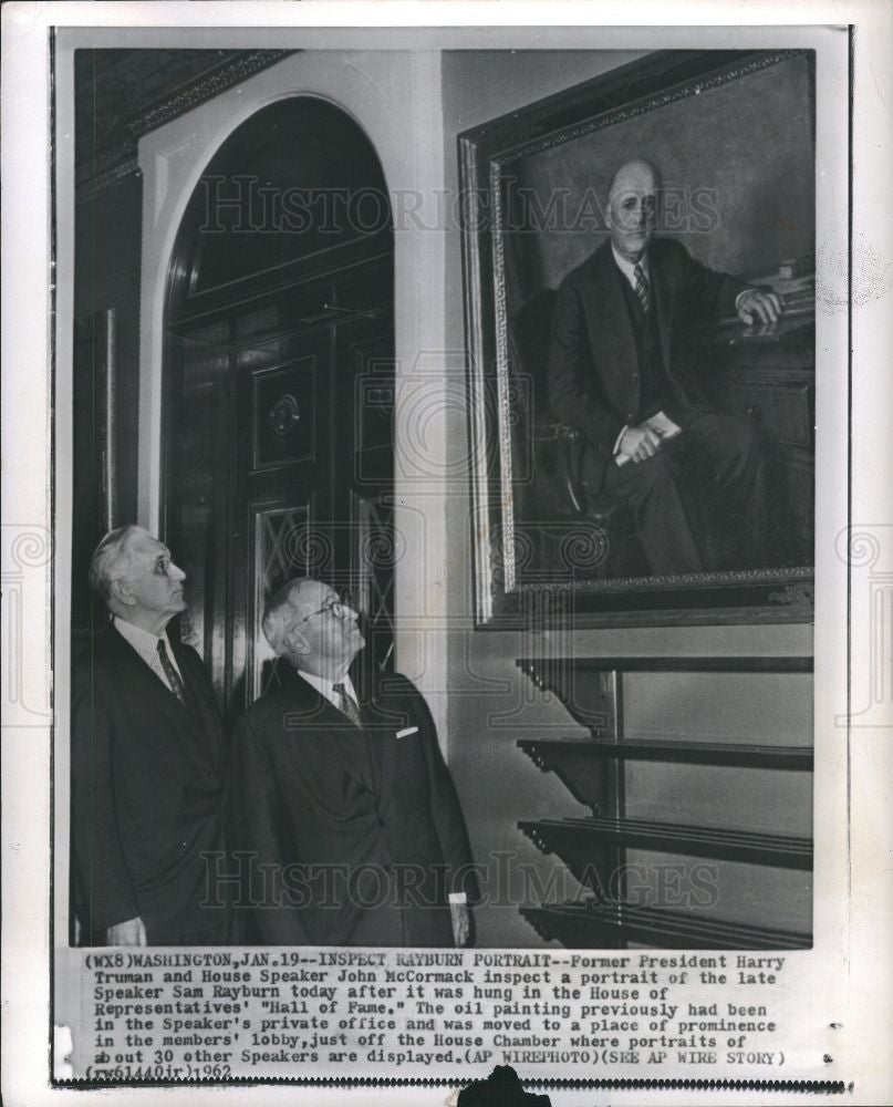 1962 Press Photo Sam Rayburn Democrat Speaker Texas - Historic Images