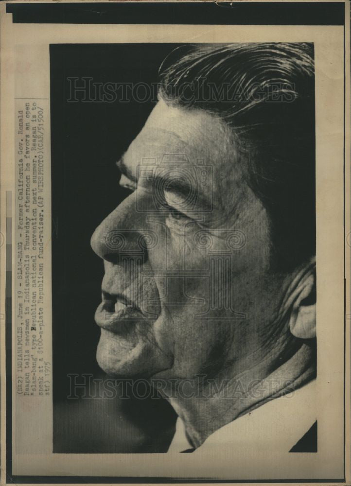 1978 Press Photo Ronald Wilson Reagan President - Historic Images