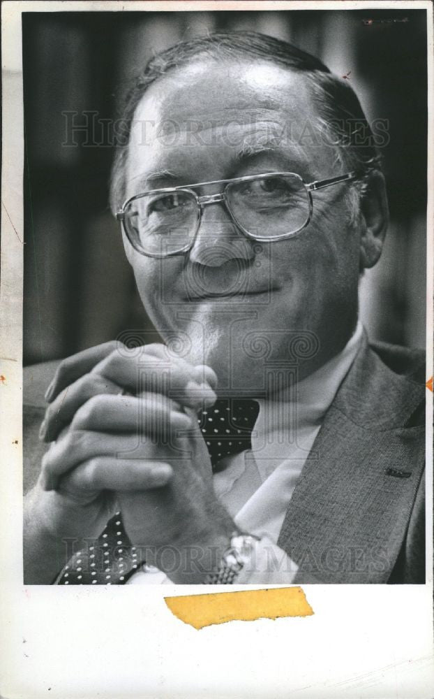 1984 Press Photo Robert P. Griffin U.S. Senator - Historic Images