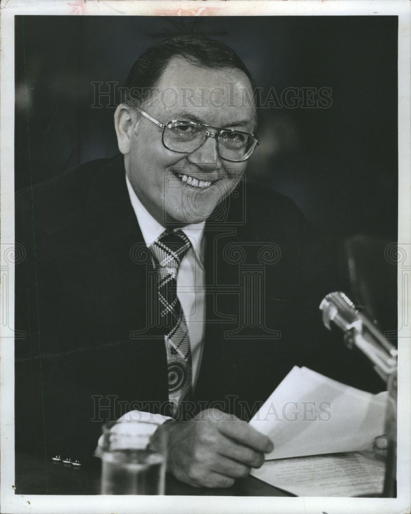 1976 Press Photo Robert Paul Griffin,Detroit,US Senator - Historic Images