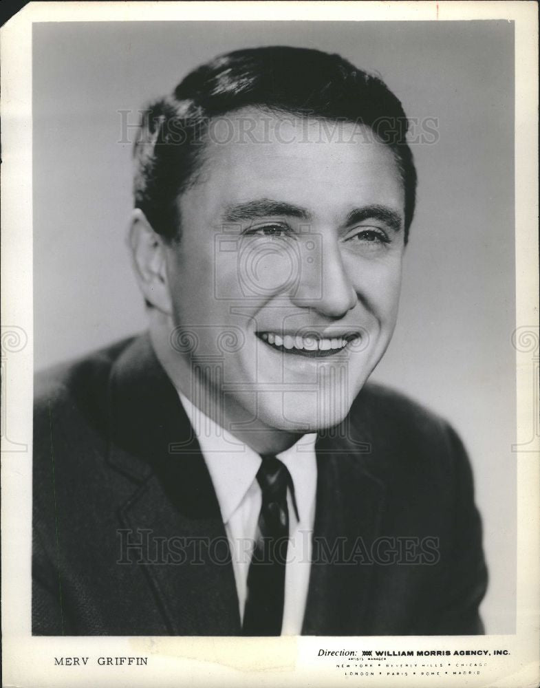 1963 Press Photo Actor, media mogul Merv Griffin - Historic Images